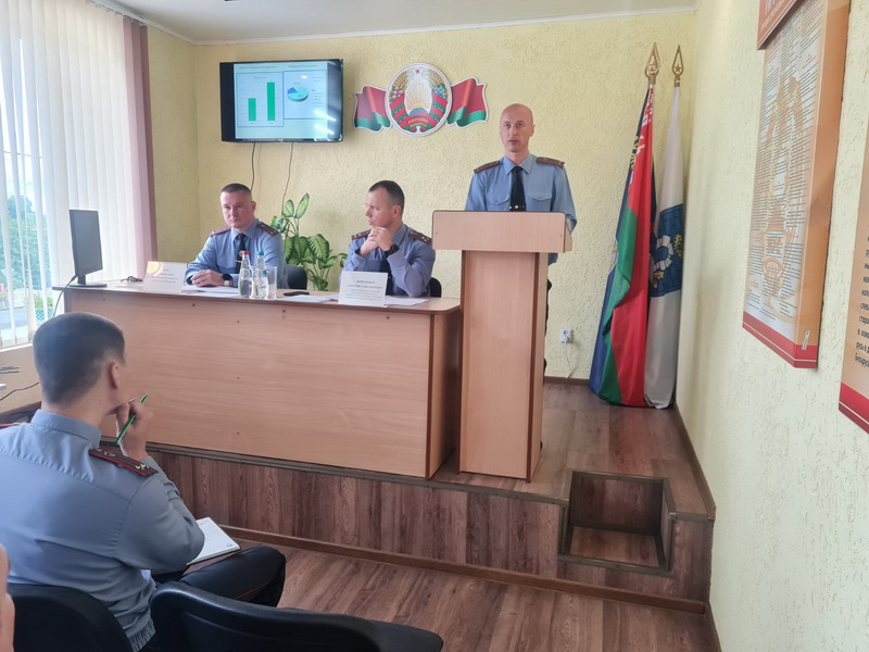 В Дубровенском РОВД подвели итоги оперативно-служебной деятельности за первое полугодие 2026 года