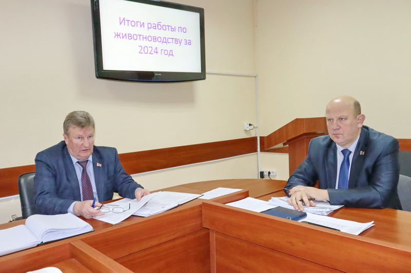 На заседании Дубровенского райисполкома проанализировали итоги животноводства за 2024 год